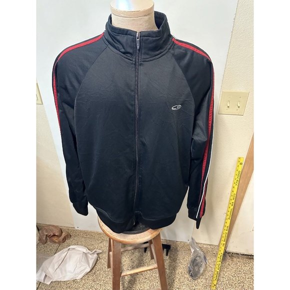 G9 by CHAMPION Mens Jacket Coat Size L BLACK FULL ZIP LONG SLEEVE - Picture 1 of 10